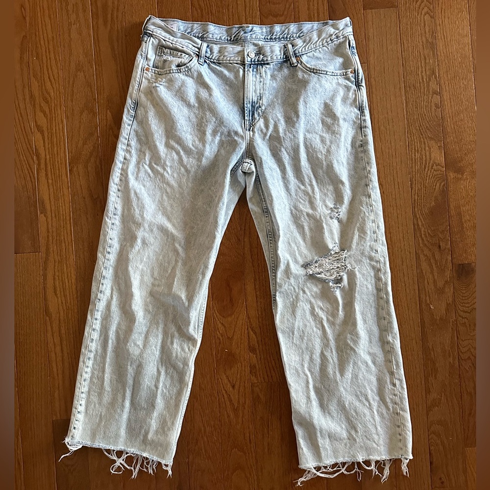 Gap Low Stride Acid Wash Distressed 16R/33 Jeans